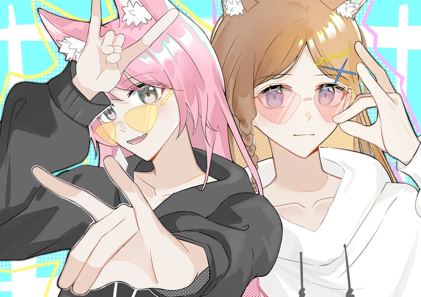 chihaya anon and nagasaki soyo (bang dream! and 1 more) drawn by koaok