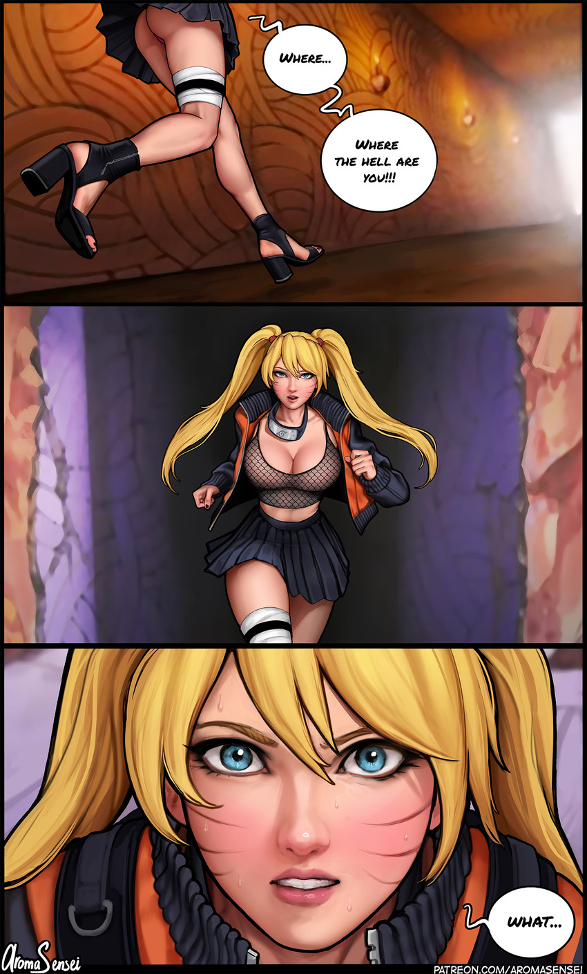 uzumaki naruto and naruko (naruto and 1 more) drawn by aroma_sensei