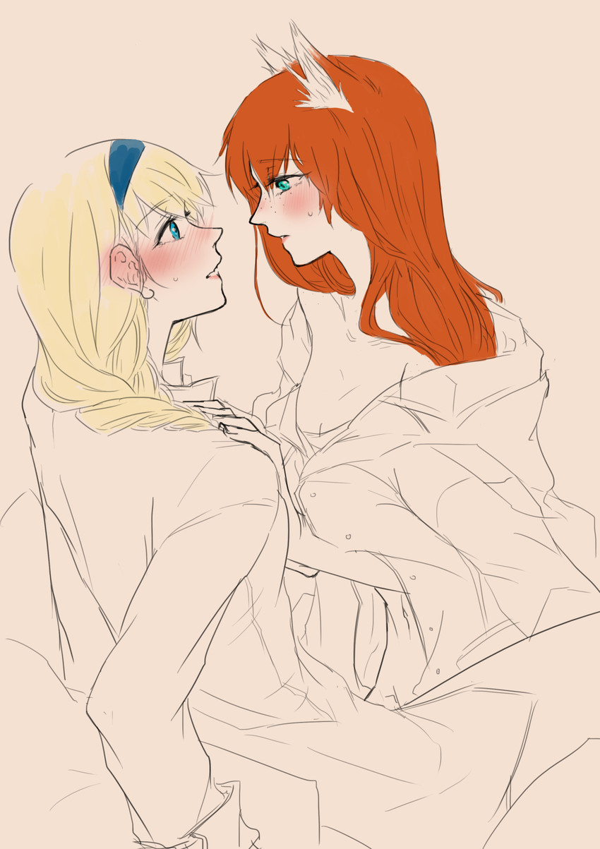 elsa and anna (frozen) drawn by noiresplendence