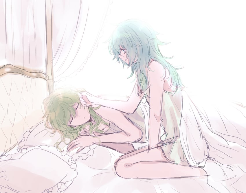 hiyori sou and midori (kimi ga shine) drawn by uououoon