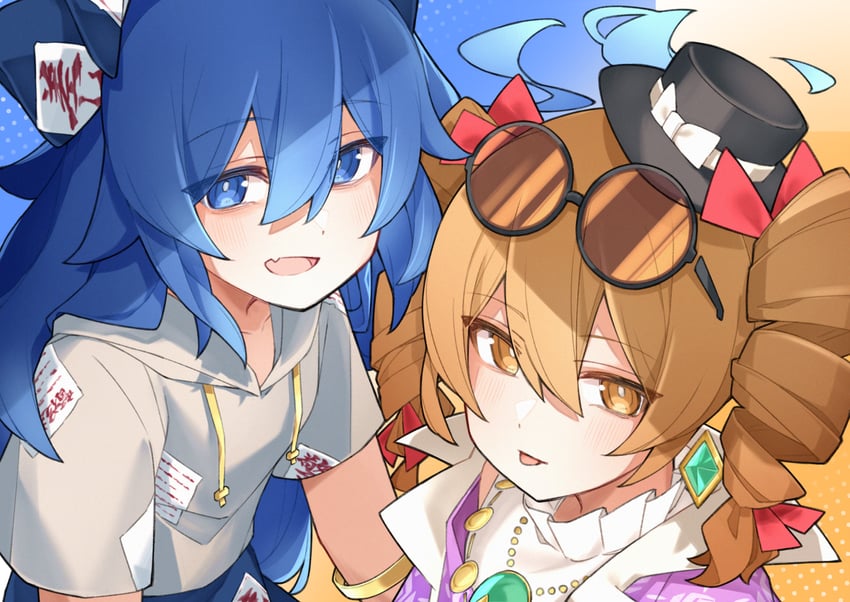 yorigami shion and yorigami jo'on (touhou) drawn by ch00suke