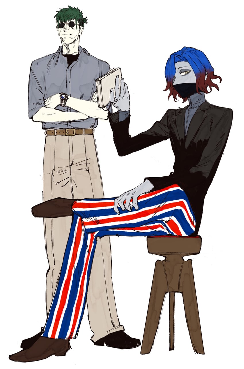 caster and tsuchimikado yasuhiro (fate and 1 more) drawn by wataru_rei
