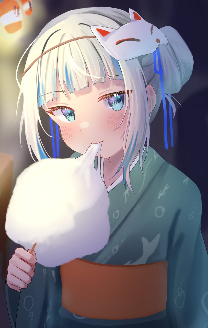 gawr gura (hololive and 1 more) drawn by kurushiro1102