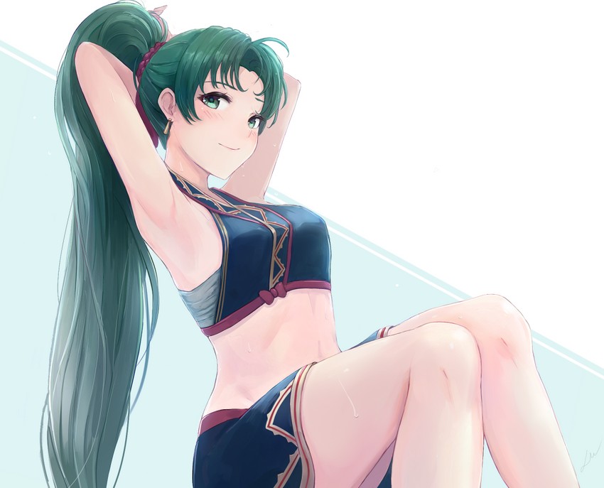lyn (fire emblem and 2 more) drawn by leonmandala