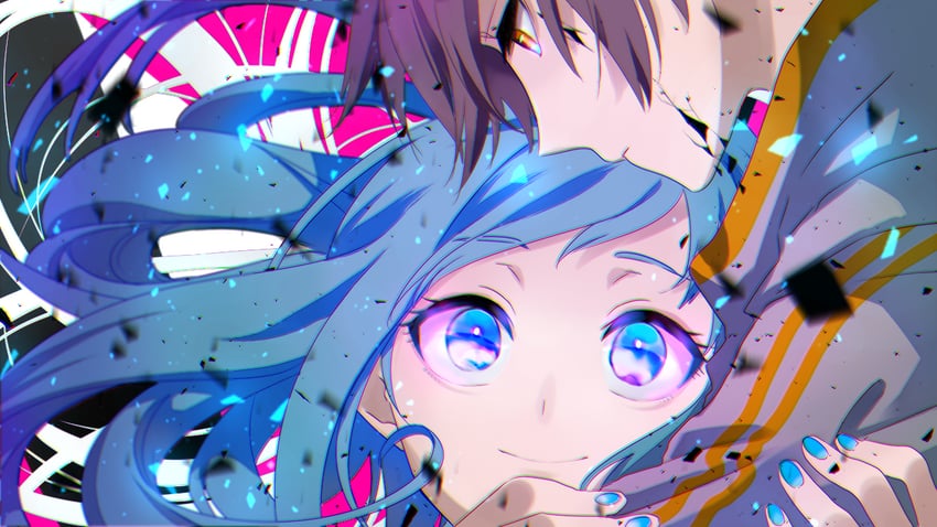 kunagisa tomo and ii-chan (zaregoto series) drawn by hii_(hii101)
