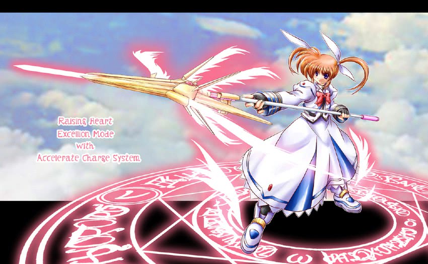 takamachi nanoha and raising heart (lyrical nanoha and 2 more)