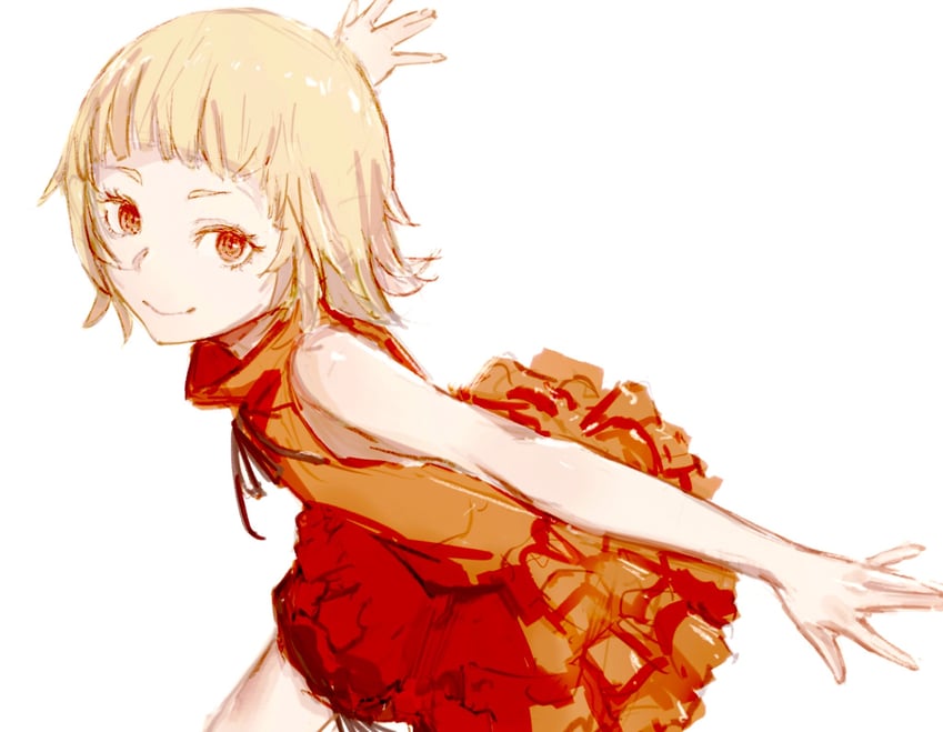 oshino shinobu and kiss-shot acerola-orion heart-under-blade (monogatari and 1 more) drawn by taki_(a313131333)