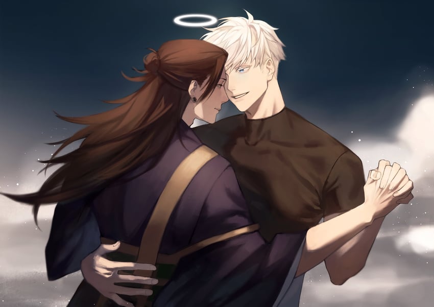 gojou satoru and getou suguru (jujutsu kaisen) drawn by immngo_331