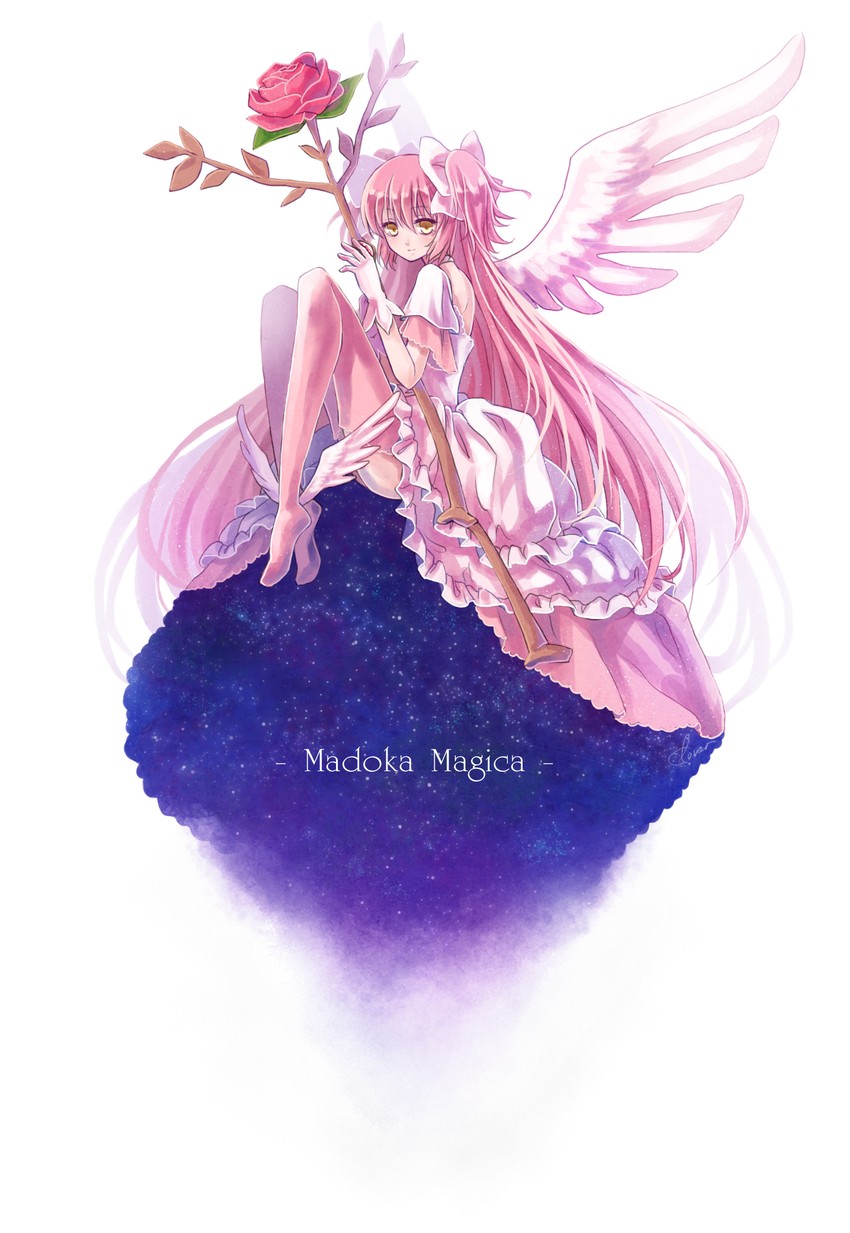 kaname madoka and ultimate madoka (mahou shoujo madoka magica) drawn by li_luo