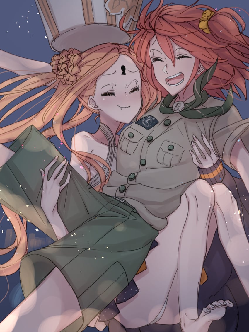fujimaru ritsuka and abigail williams (fate and 1 more) drawn by hollomaru