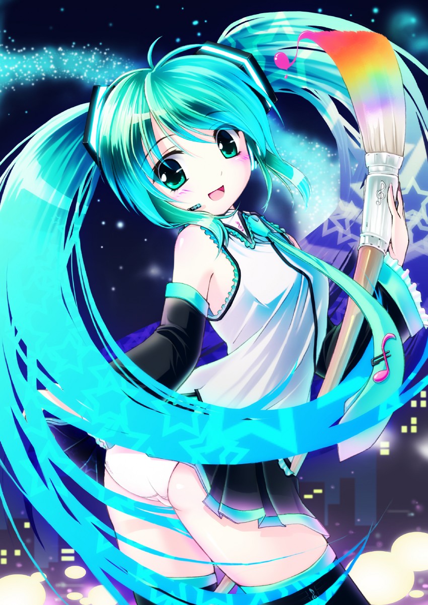 hatsune miku (vocaloid and 1 more) drawn by hinasaki_you