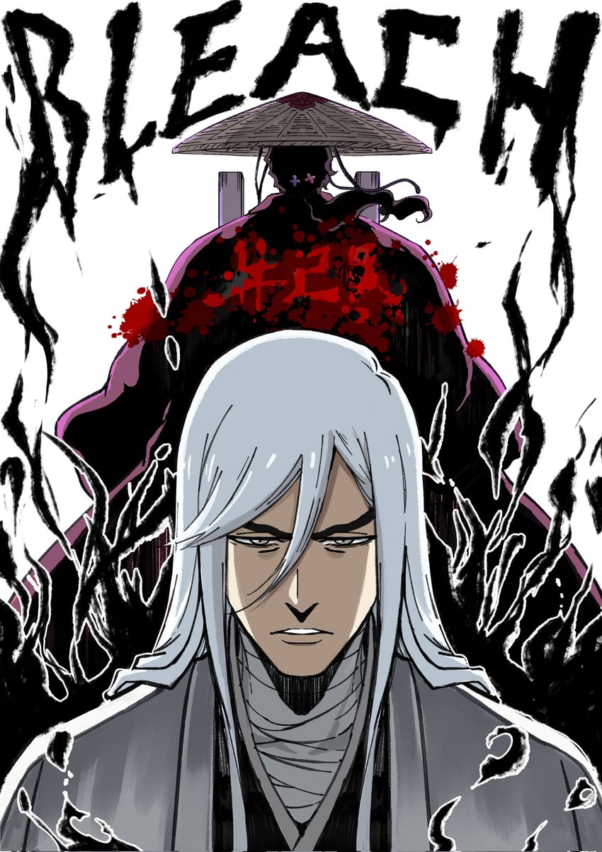 kyouraku shunsui and ukitake juushirou (bleach and 1 more) drawn by shaolong