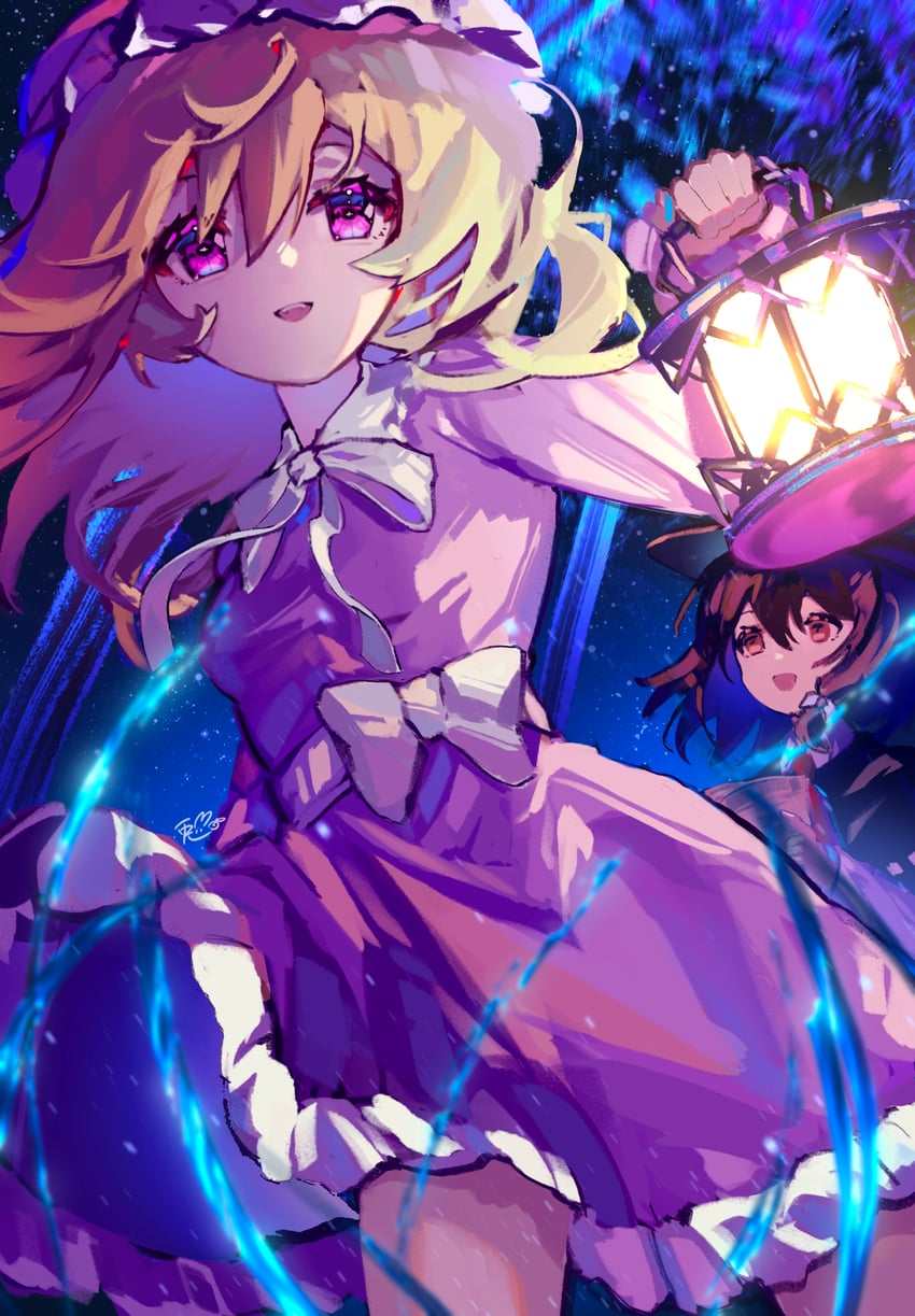 usami renko and maribel hearn (touhou) drawn by ringo_no_usagi