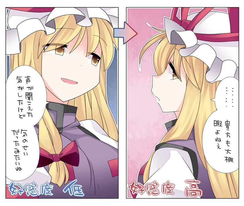 yakumo yukari (touhou) drawn by hammer_(sunset_beach)