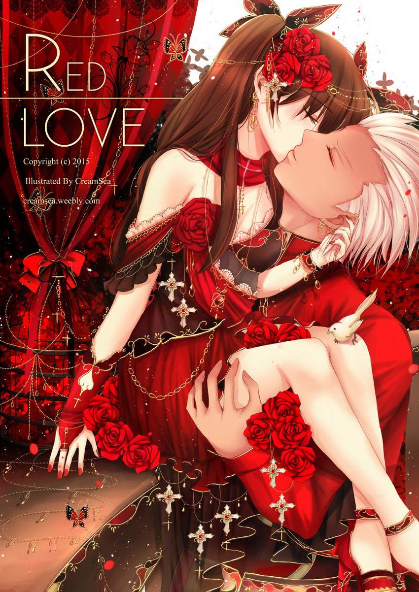 tohsaka rin and archer (fate and 1 more) drawn by creamsea