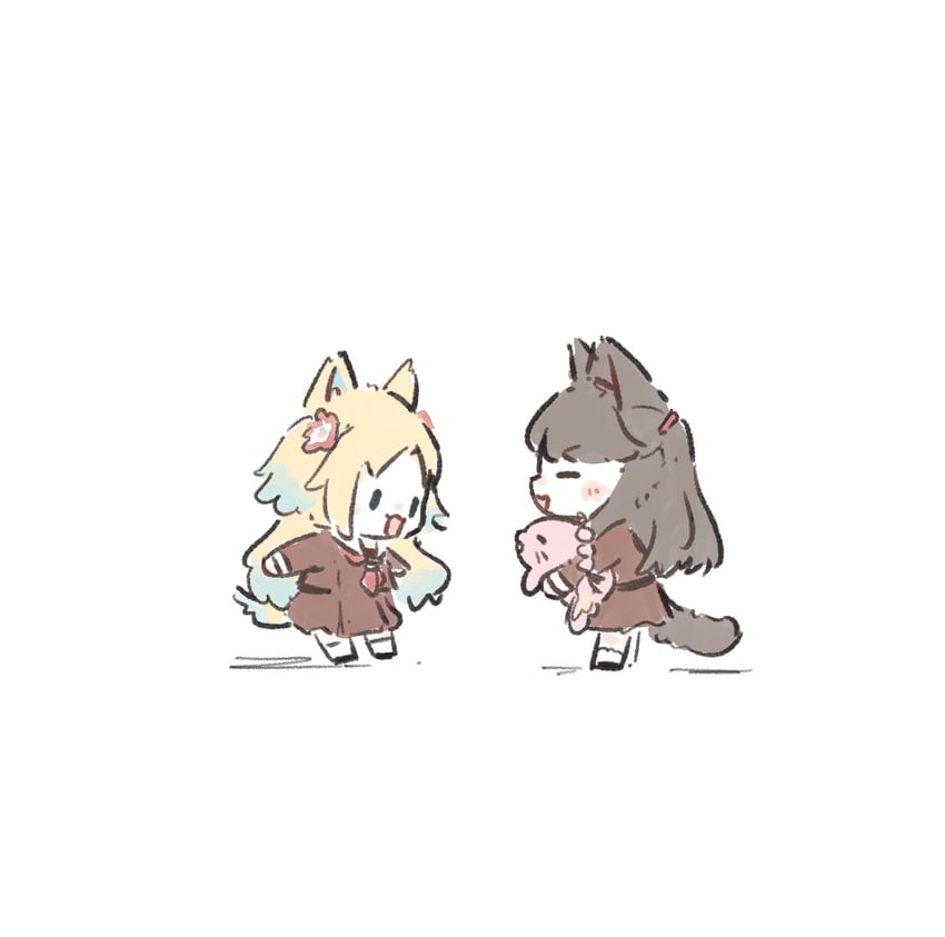 fujishima megumi, osawa rurino, and anyoji hime (love live! and 1 more) drawn by ao_kaeru