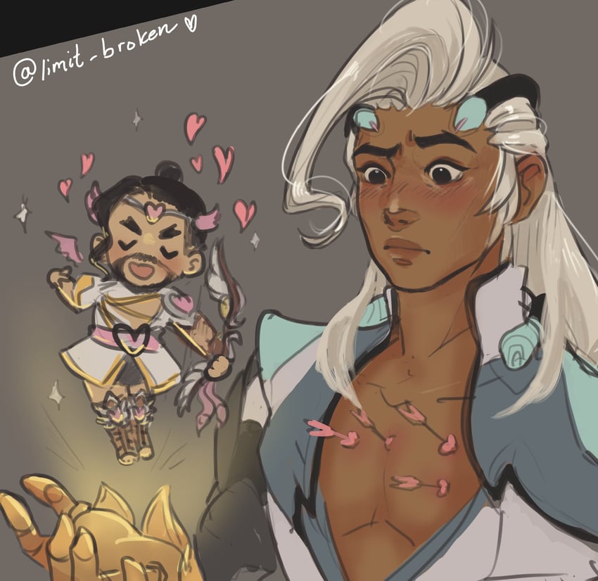 hanzo, lifeweaver, and cupid hanzo (overwatch and 1 more) drawn by limit_broken