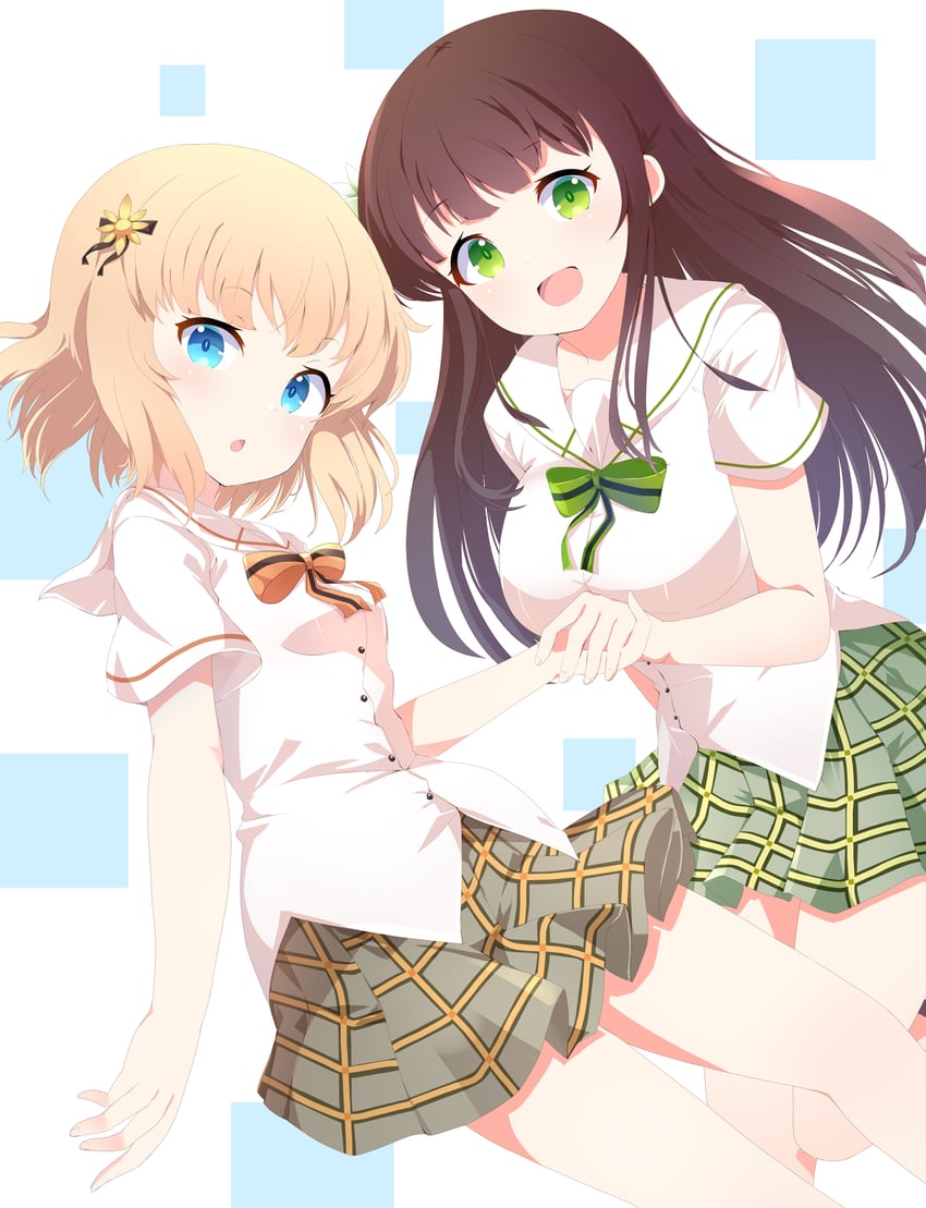kirima syaro and ujimatsu chiya (gochuumon wa usagi desu ka?) drawn by aru_(arudes)