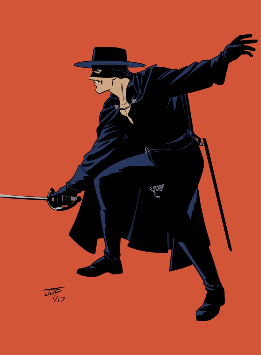 zorro (zorro) drawn by jcbedgar