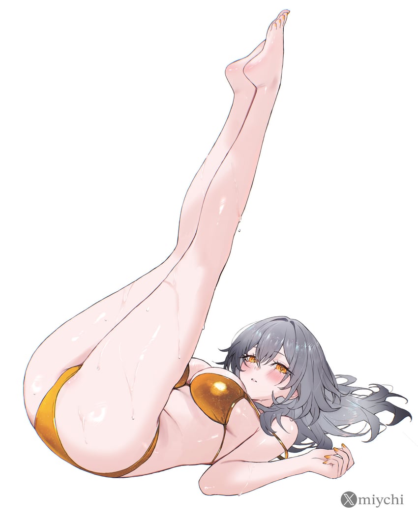 trailblazer and stelle (honkai and 1 more) drawn by miychi