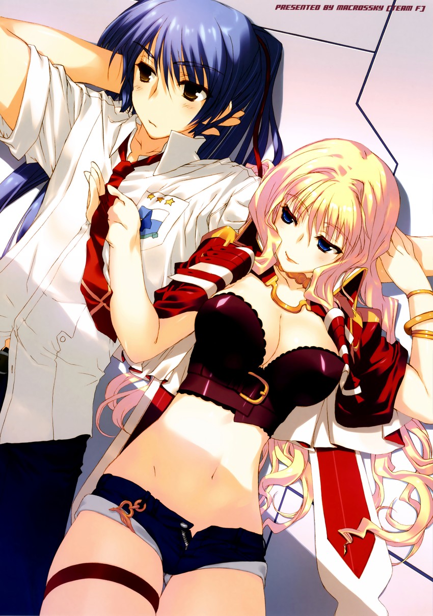 sheryl nome and saotome alto (macross and 2 more) drawn by amazuyu_tatsuki and macrossky