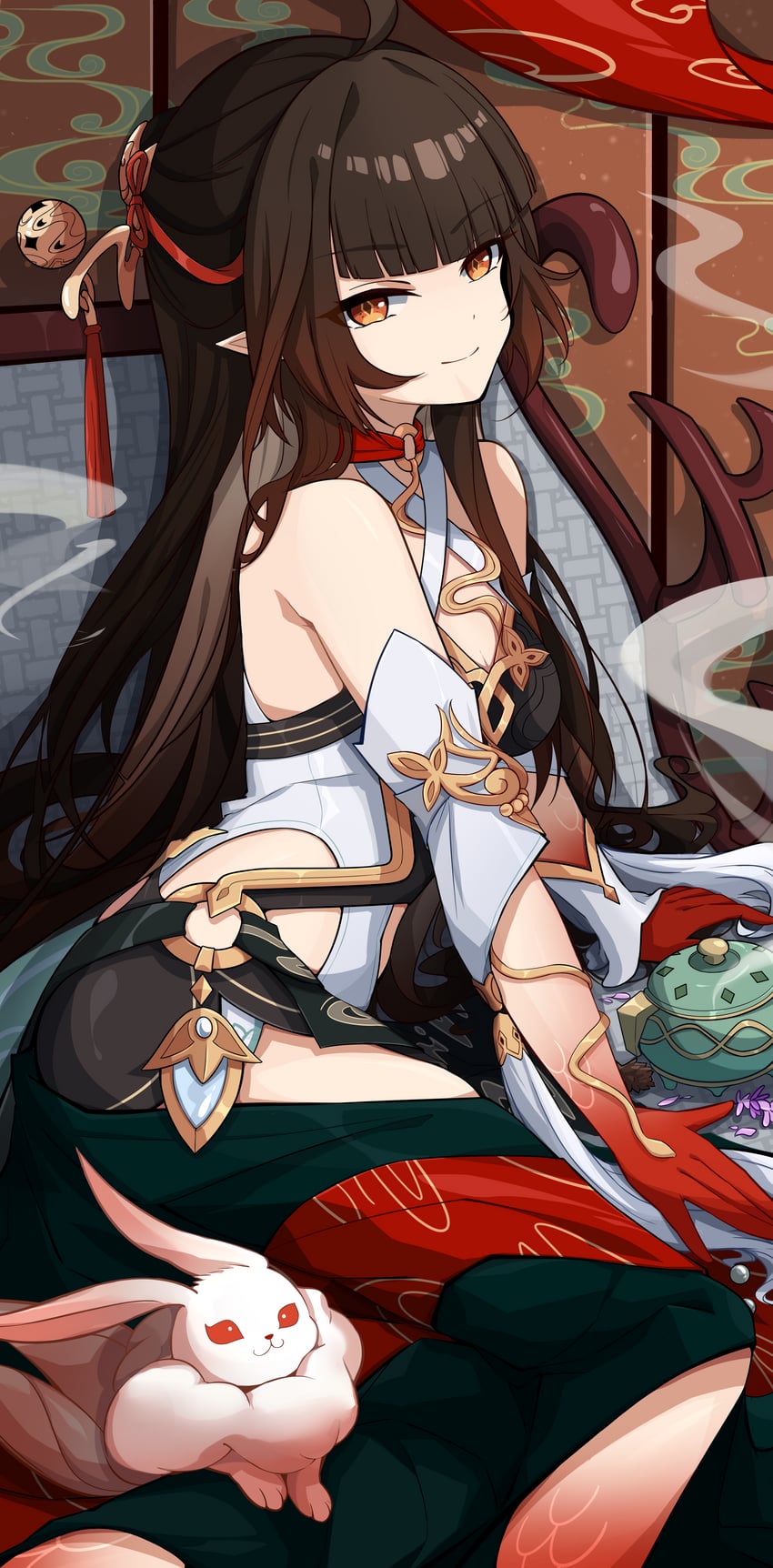 lingsha (honkai and 1 more) drawn by mutsu_aya