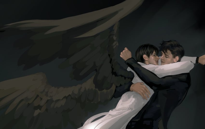 kim dokja and yoo joonghyuk (omniscient reader's viewpoint) drawn by macaronijail