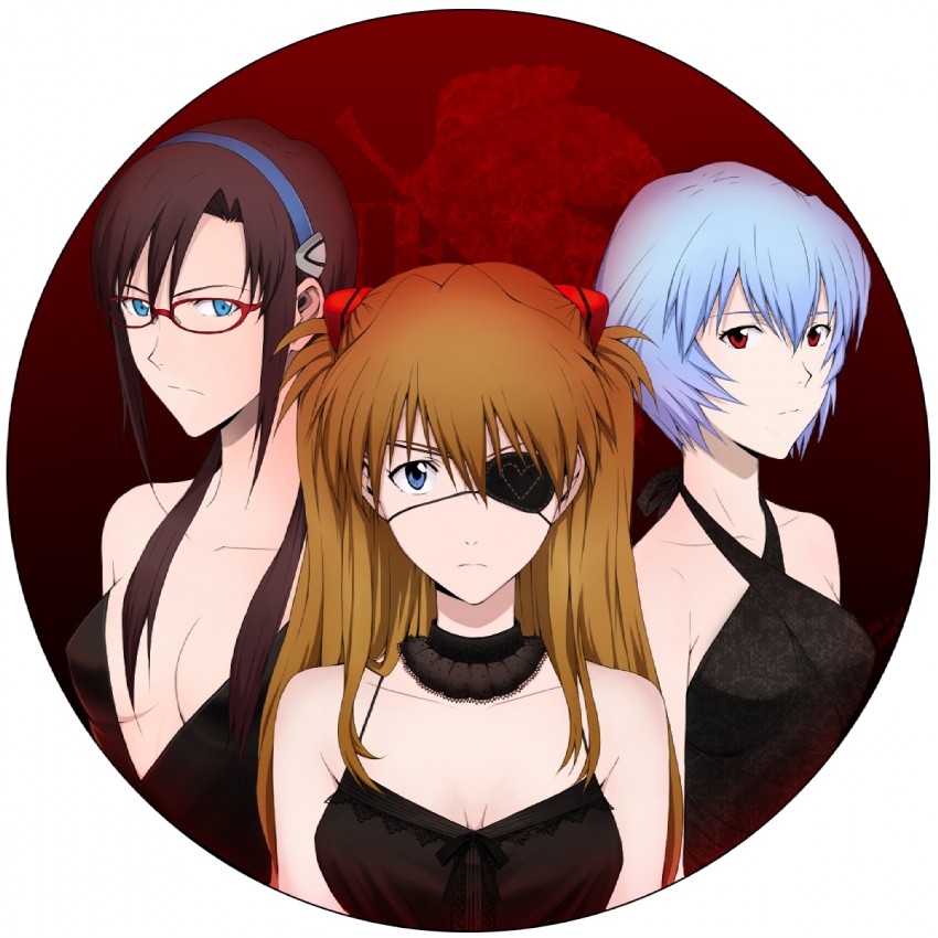 souryuu asuka langley, ayanami rei, and makinami mari illustrious (neon genesis evangelion and 2 more) drawn by chimachi