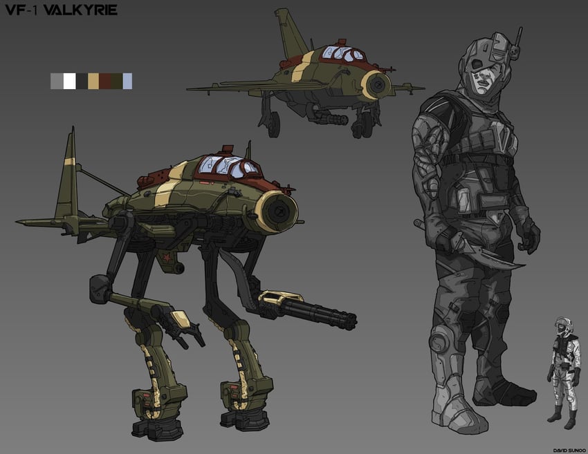vf-1, ichijou hikaru, vrlitwhai kridanik, and breetai (original and 3 more) drawn by dsunoo and ft