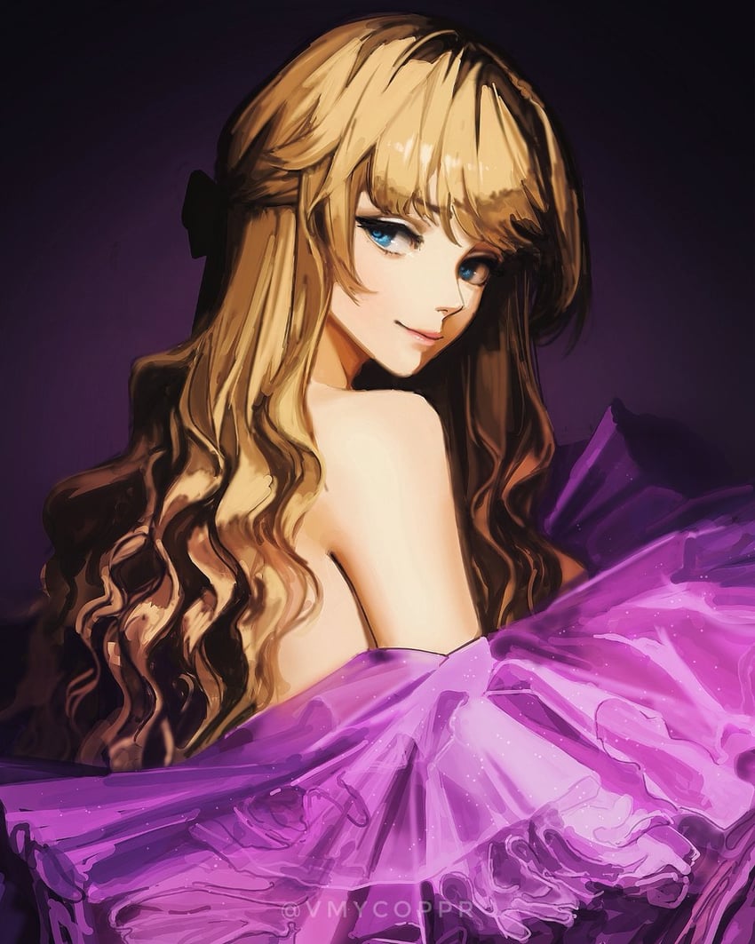 navia and taylor swift (genshin impact and 1 more) drawn by coppr