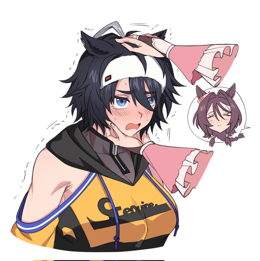 sakura chitose o and genuine (original and 1 more) drawn by fukuro_(maruaru00)