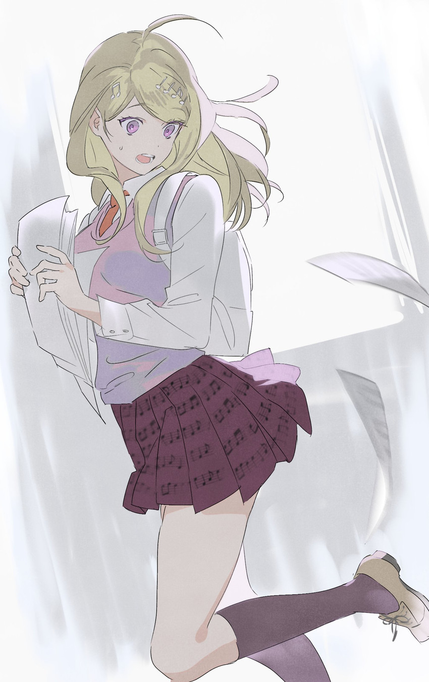 akamatsu kaede (danganronpa and 1 more) drawn by jijon_(zzonegirl)