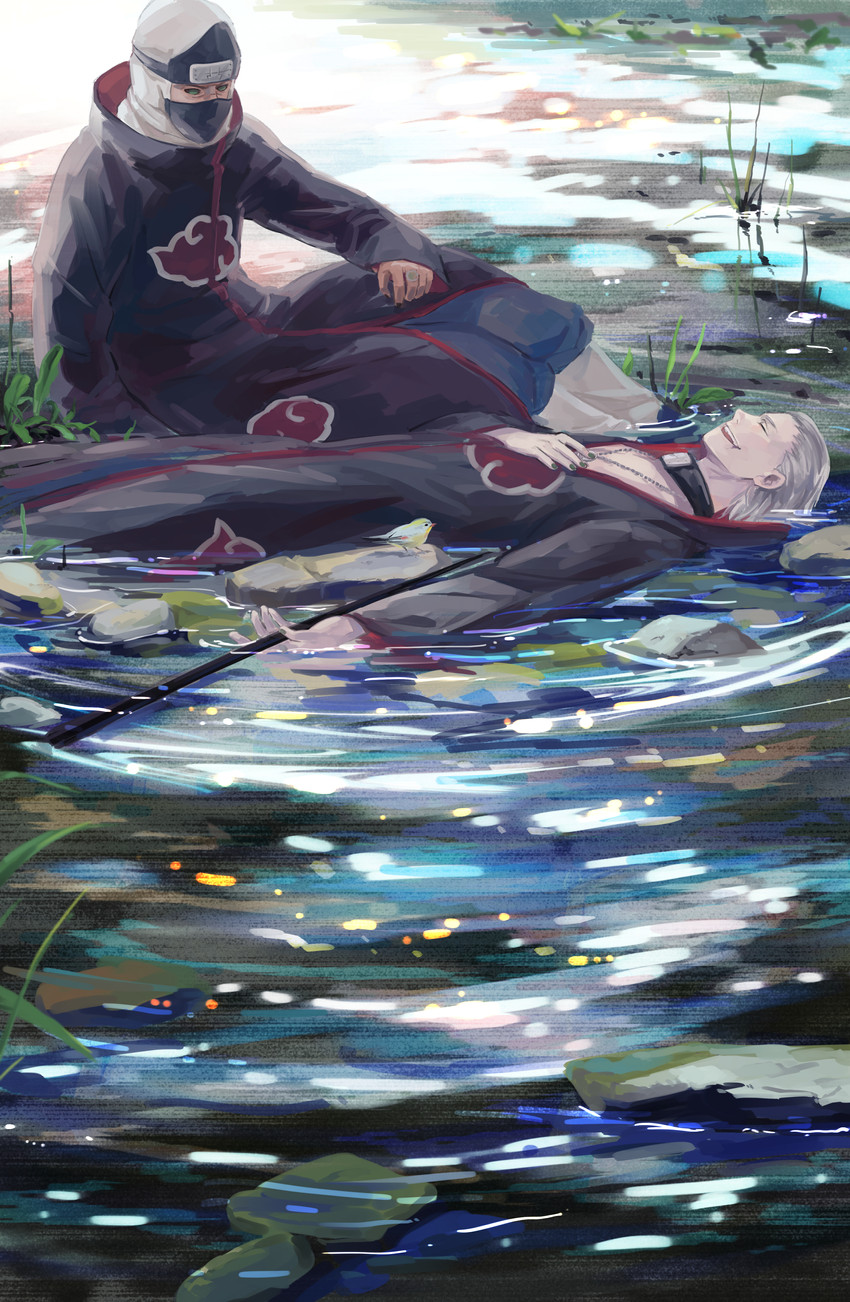 hidan and kakuzu (naruto and 1 more) drawn by yi_(199702090505)