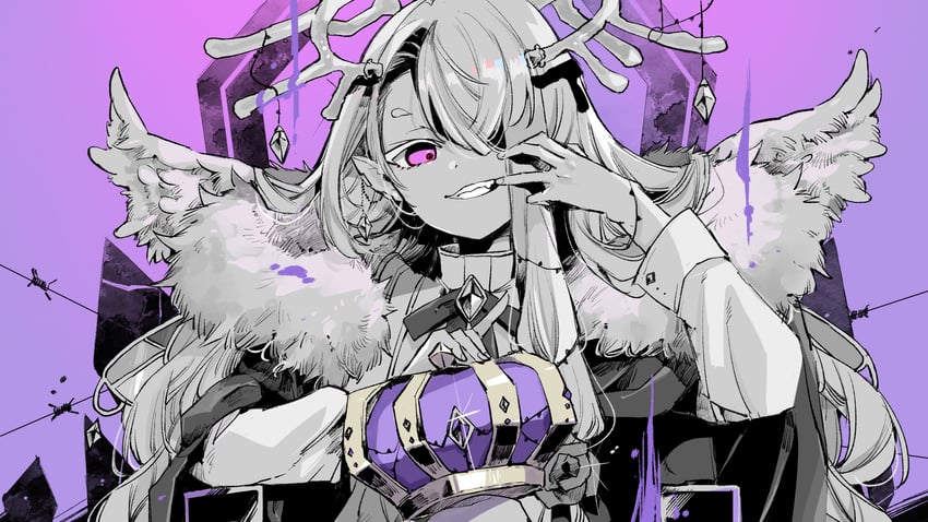 ravula fuju (indie virtual youtuber and 1 more) drawn by mito_(go!go!king!)