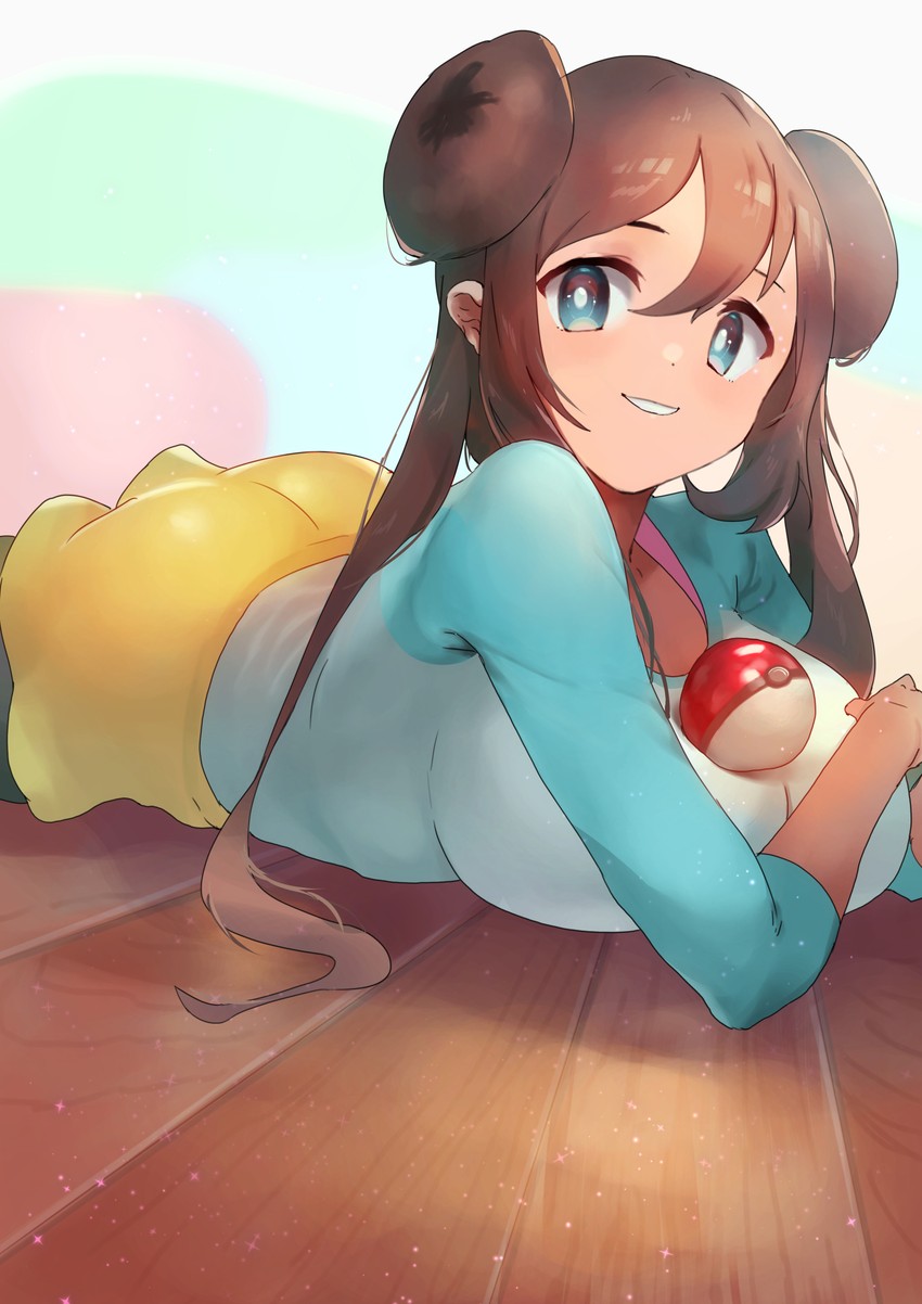 rosa (pokemon and 1 more) drawn by jyu_gorilla