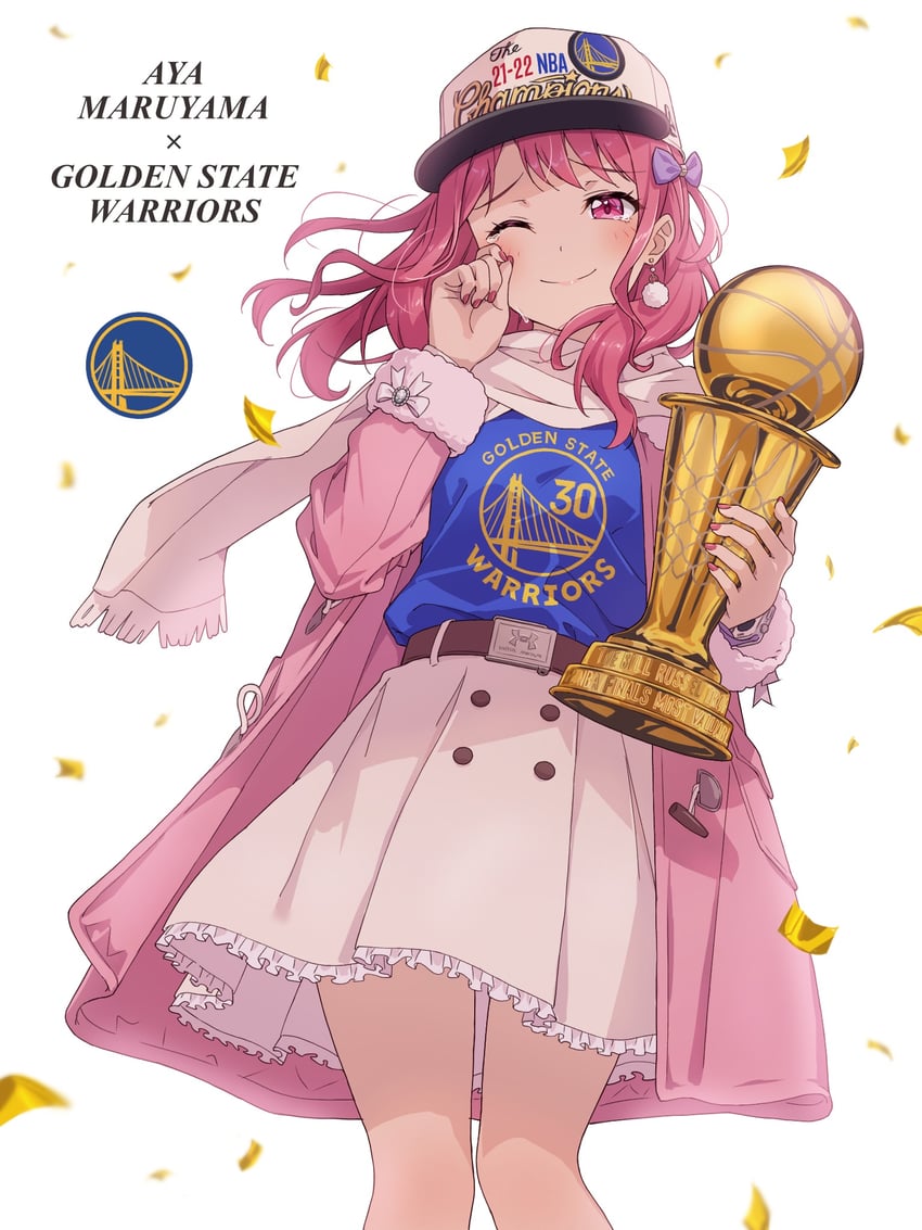 maruyama aya and stephen curry (bang dream! and 2 more) drawn by yazawa_happyaro