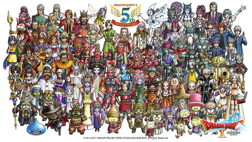 slime, ogre, elf, anlucea, weddie, and 75 more (dragon quest and 2 more)