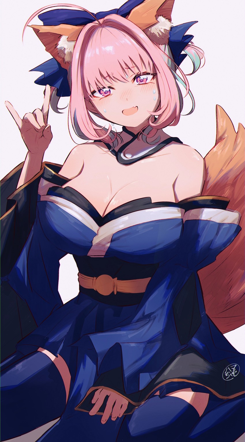 tamamo, tamamo no mae, and yumemi riamu (fate and 3 more) drawn by hamachamu