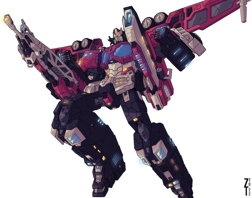 optimus prime and galaxy convoy (transformers and 2 more) drawn by lextodrawstuff
