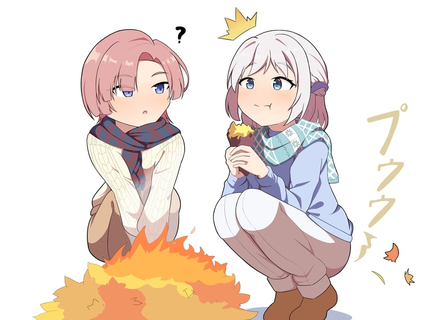 katsuragi lilja and arimura mao (idolmaster and 1 more) drawn by user_zywd7353