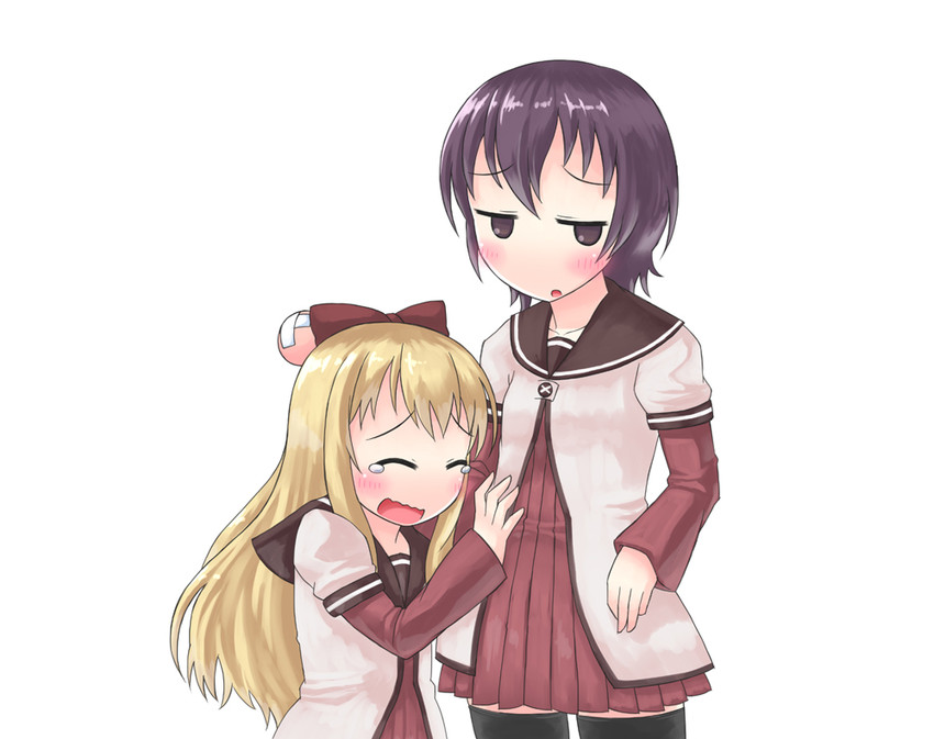 toshinou kyouko and funami yui (yuruyuri) drawn by s_ibane