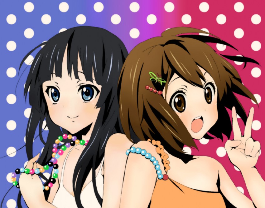 akiyama mio and hirasawa yui (k-on!) drawn by keino_(midorinoko)