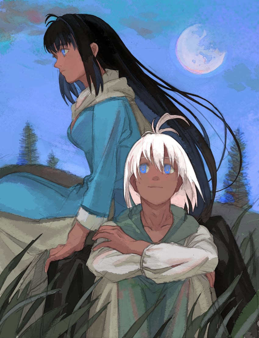 chaos and mary magdalene (xenosaga and 1 more) drawn by machibari2