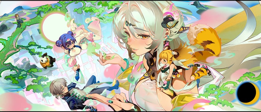 belle, wise, yixuan, ju fufu, and pan yinhu (zenless zone zero)