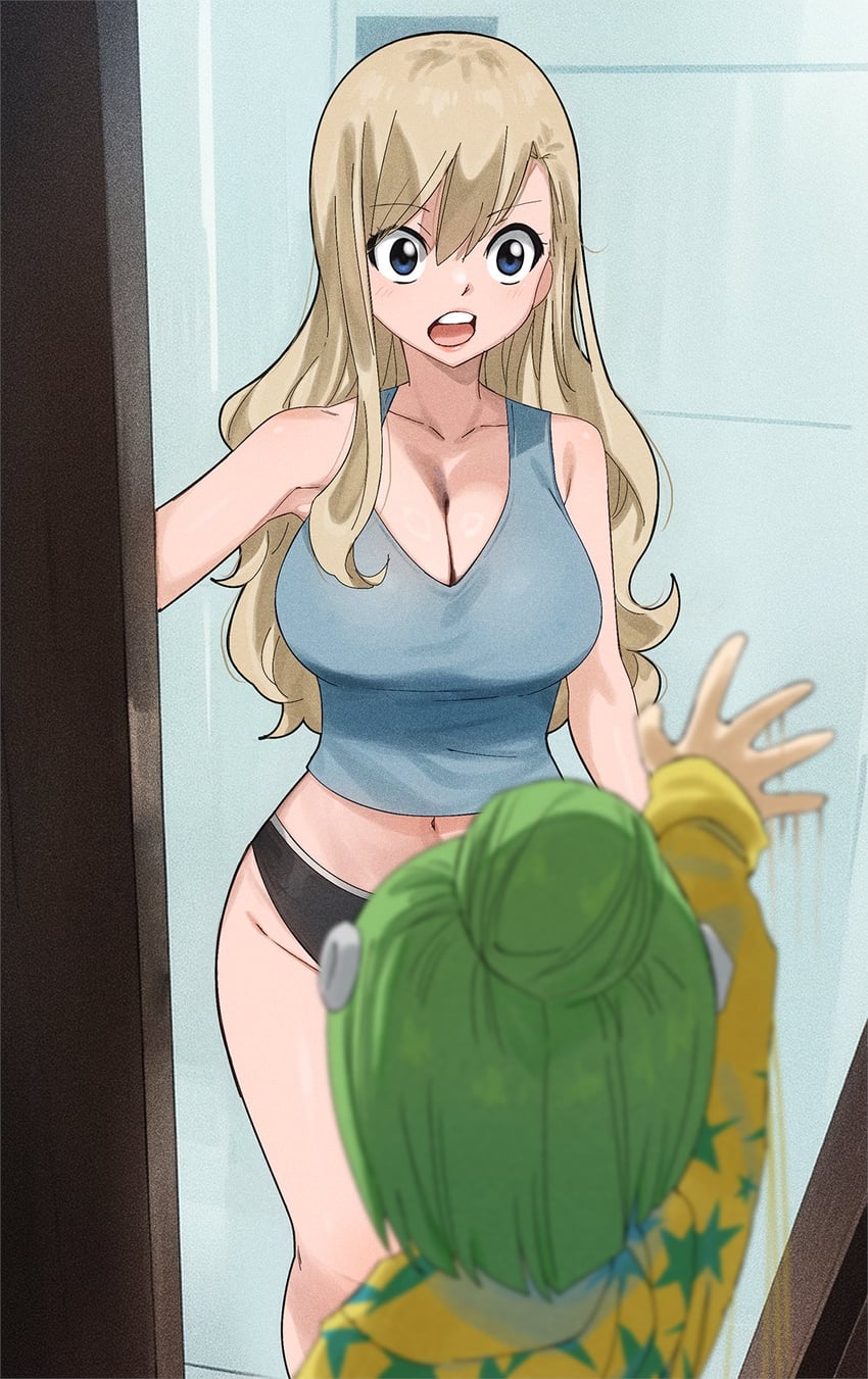 rebecca bluegarden and kleene (eden's zero) drawn by gaston18
