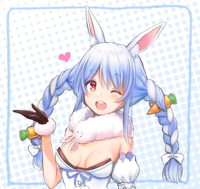 usada pekora and don-chan (hololive) drawn by kutar22