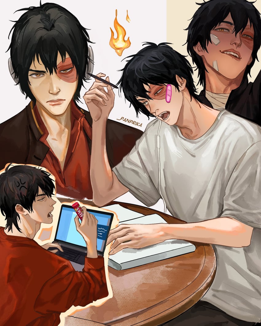 zuko (avatar legends and 1 more) drawn by panprika11