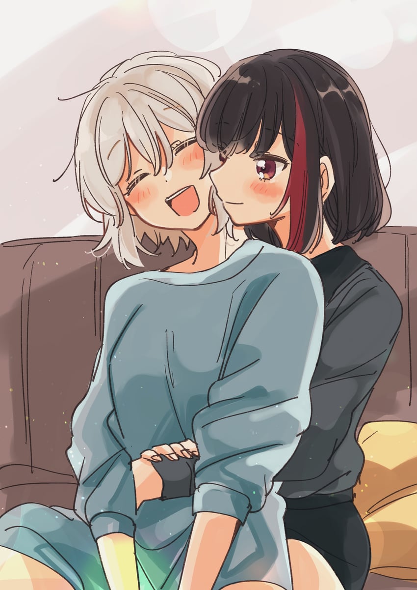 mitake ran and aoba moca (bang dream!) drawn by zawameki