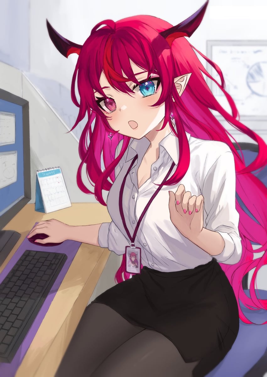 irys (hololive and 1 more) drawn by ten-chan_(eternal_s)