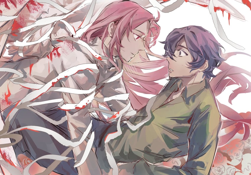 hatsutori hajime and utsugi noriyuki (saibou shinkyoku) drawn by san_jing_dong_li